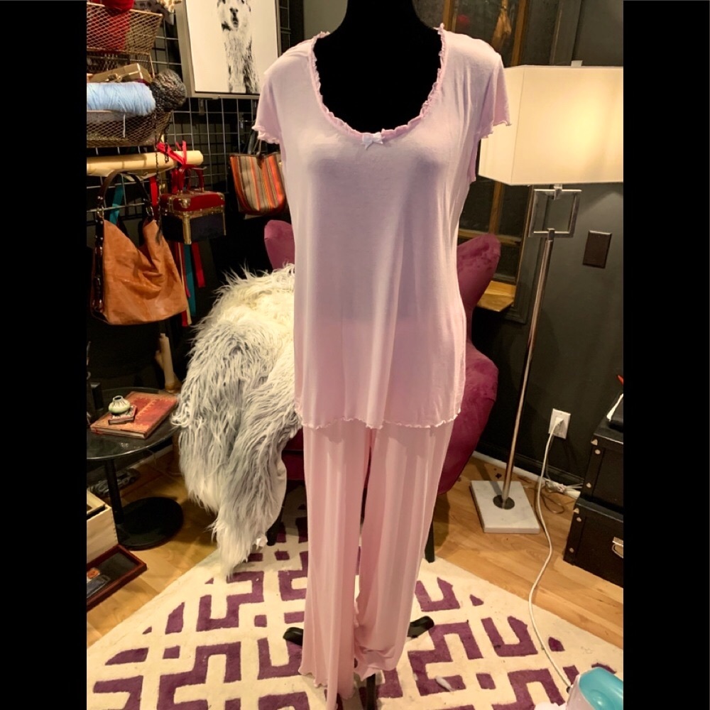 Alexandra Bartlett pink pajamas